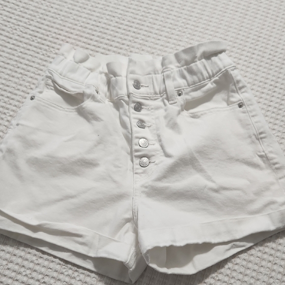 Express White High Waist Shorts - Picture 4 of 5